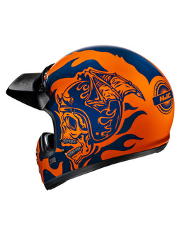 Kask integralny HJC V60 Flame czarno-czerwony