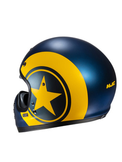 Kask integralny HJC V60 Nyx niebiesko-żółty