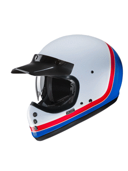 Kask integralny HJC V60 Scoby biało-czerwono-niebieski