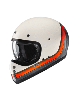 Kask integralny HJC V60 Scoby biało-pomarańczowo-szary