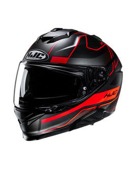 Kask integralny HJC i71 Iorix czarno-czerwony