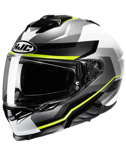 Kask integralny HJC i71 Nior szaro-biało-żółty