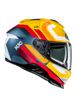 Kask integralny HJC i71 Viz żółto-czerwony