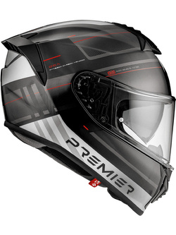 Kask integralny Premier Evoluzione SP92 czarno-biało-szary