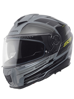 Zestaw: Kask integralny Schuberth S3 Apex czarno-szary + dedykowany interkom motocyklowy Schuberth SC2