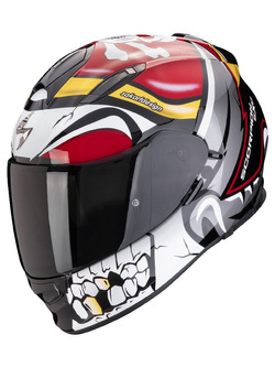 Kask integralny Scorpion Exo-491 Pirate czerwono-czarno-biały