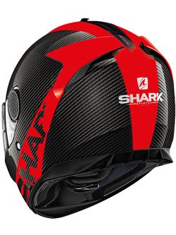 Kask integralny Shark Spartan Carbon Skin czarno-czerwony 