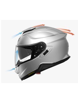 Kask integralny Shoei GT-Air II Tesseract TC-10 biało-czarno-czerwony