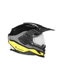 Kask integralny Touratech Aventuro Carbon 2 czarno-szaro-żółty