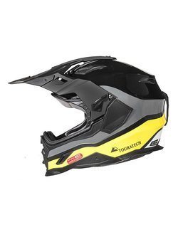 Kask integralny Touratech Aventuro Carbon 2 czarno-szaro-żółty