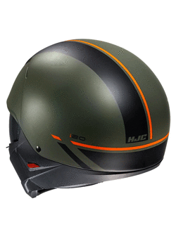 Kask modułowy HJC i20 Batol zielono-czarno-pomarańczowy