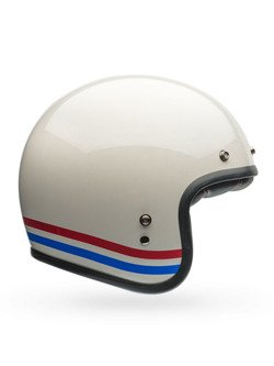 Kask otwarty Bell Custom 500 DLX Vintage Stripes biały