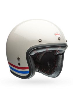 Kask otwarty Bell Custom 500 DLX Vintage Stripes biały