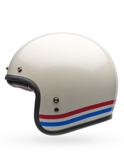 Kask otwarty Bell Custom 500 DLX Vintage Stripes biały