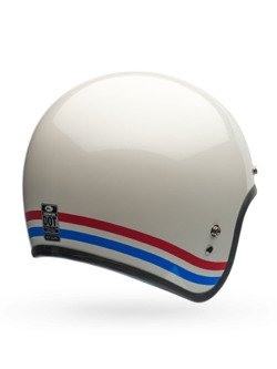 Kask otwarty Bell Custom 500 DLX Vintage Stripes biały