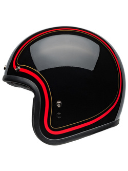 Kask otwarty Bell Custom 500 czerwono-czarny