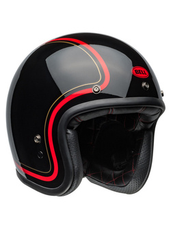 Kask otwarty Bell Custom 500 czerwono-czarny