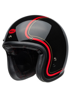 Kask otwarty Bell Custom 500 czerwono-czarny