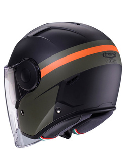 Kask otwarty Caberg Soho Zephyr czarno-zielono-pomarańczowy