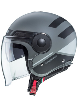 Kask otwarty Caberg Uptown Loft czarno-szaro-srebrny