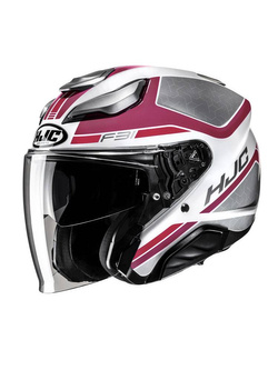 Kask otwarty HJC F31 Ceron różowo-szary