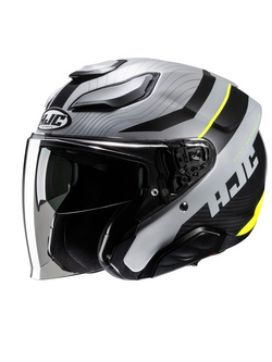 Kask otwarty HJC F31 Naby szaro-czarno-żółty