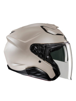 Kask otwarty HJC F31 Solid Semi Flat brązowy