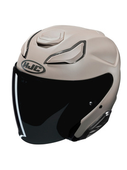 Kask otwarty HJC F31 Solid Semi Flat brązowy