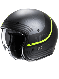 Kask otwarty HJC V31 Byron srebrno-żółty