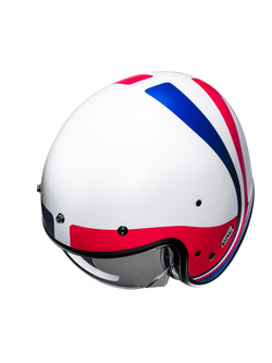 Kask otwarty HJC V31 Emgo biało-czerwono-niebieski