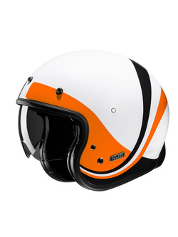 Kask otwarty HJC V31 Emgo biało-pomarańczowy