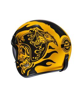 Kask otwarty HJC V31 Flame żółto-czarny