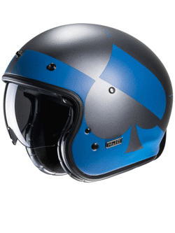 Kask otwarty HJC V31 Kuz szaro-niebieski