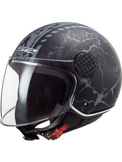 Kask otwarty LS2 OF558 Sphere Lux Snake czarno-szary matowy