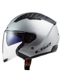 Kask otwarty LS2 OF600 Copter II Solid srebrny matowy