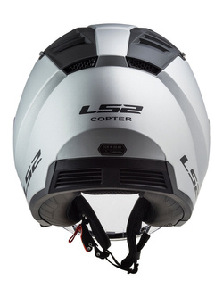 Kask otwarty LS2 OF600 Copter II Solid srebrny matowy