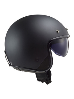 Kask otwarty LS2 OF601 Bob II Solid czarny matowy