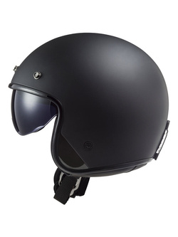 Kask otwarty LS2 OF601 Bob II Solid czarny matowy