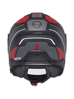 Kask otwarty Schuberth J2 Sigma czarno-szaro-czerwony