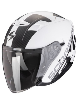 Kask otwarty Scorpion Exo-230 QR biało-czarny matowy