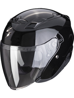 Kask otwarty Scorpion Exo-230 Solid czarny połysk