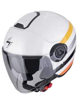 Kask otwarty Scorpion Exo-City II Bee biało-żółty