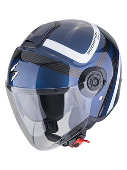 Kask otwarty Scorpion Exo-City II Riva niebiesko-czarny