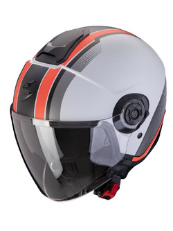 Kask otwarty Scorpion Exo-City II Vel szaro-czerwony matowy