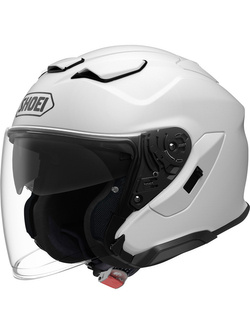 Zestaw: kask otwarty Shoei J-Cruise 3 biały połysk + dedykowany interkom motocyklowy Sena SRL 3