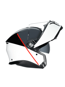 Kask szczękowy AGV Tourmodular Balance biało-szaro-czerwony