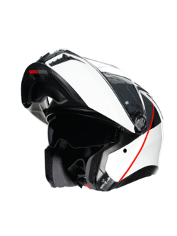 Kask szczękowy AGV Tourmodular Balance biało-szaro-czerwony