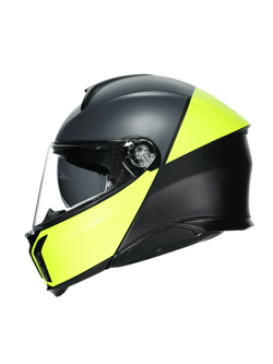 Kask szczękowy AGV Tourmodular Balance szaro-żółto-czarny matowy