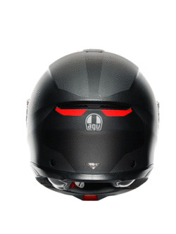 Kask szczękowy AGV Tourmodular Frequency czerwono-czarny matowy