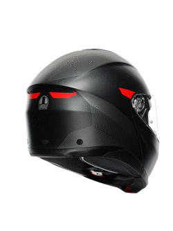 Kask szczękowy AGV Tourmodular Frequency czerwono-czarny matowy